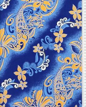 Polynesian fabric ANOE Blue - Tissushop